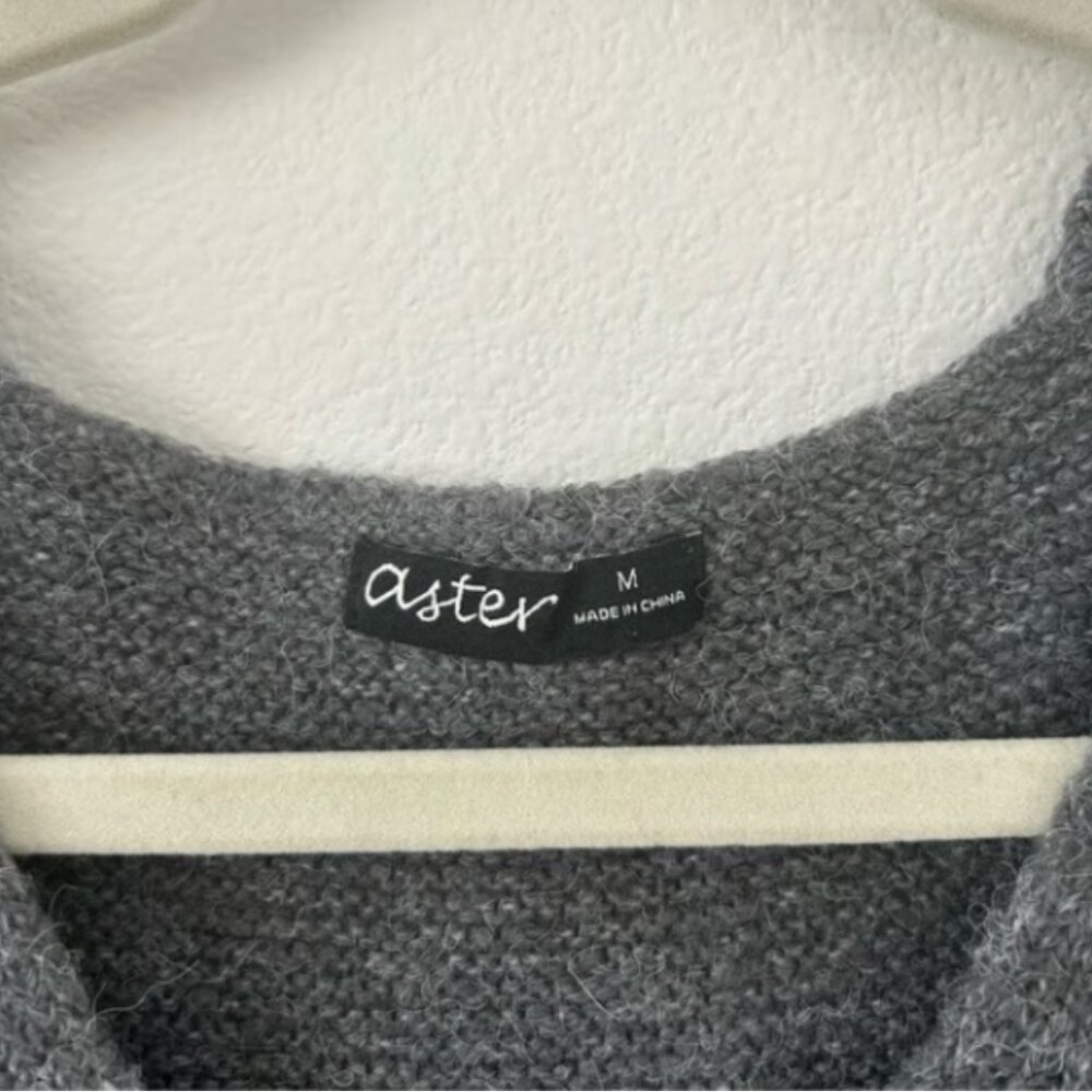Aster Button Front Gray Sweater Vest - image 5
